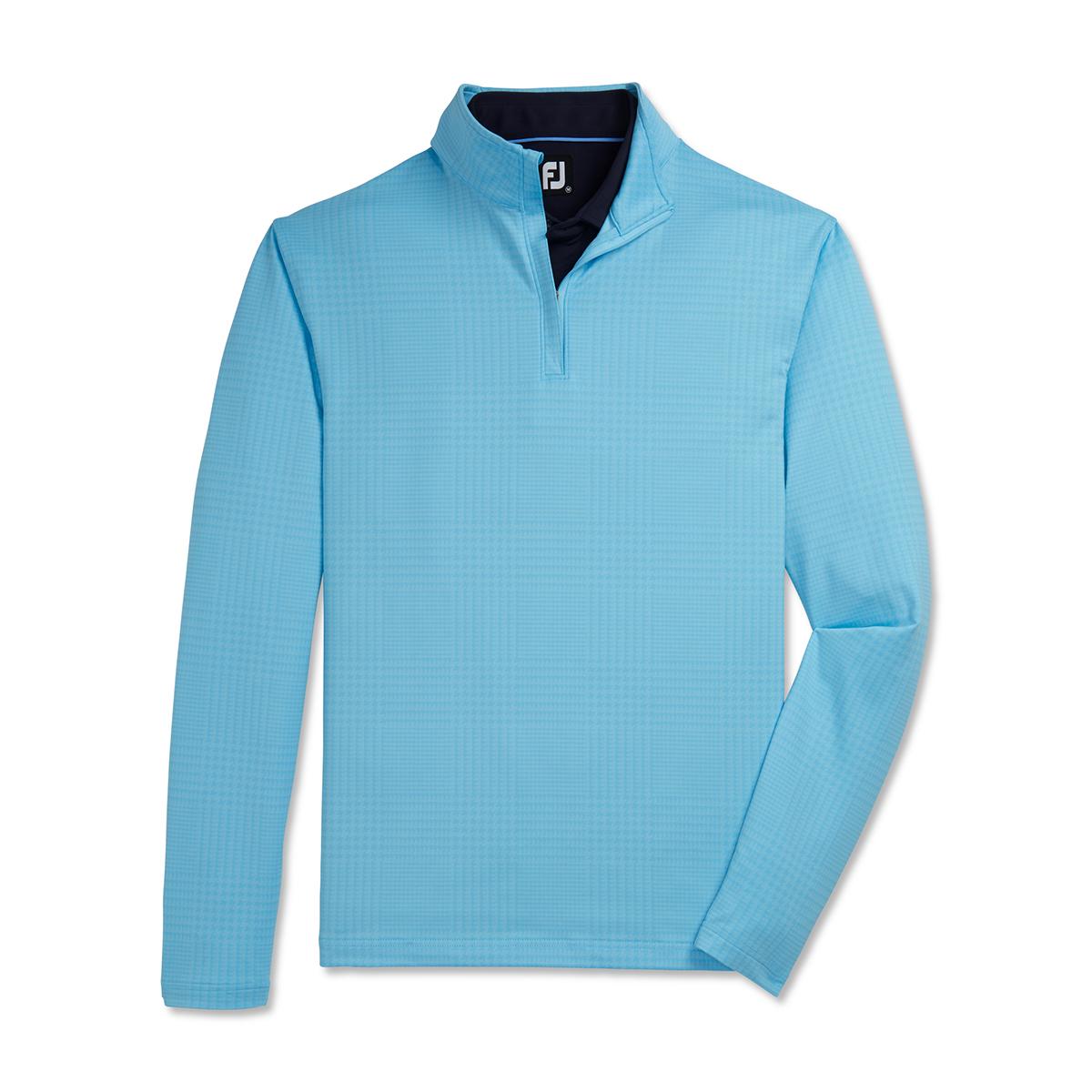 Chandail a manches longues de golf pour hommes FootJoy Glen Plaid Printed Jersey Midlayer